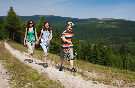 Wandern im Kindern im Bayerischen Wald